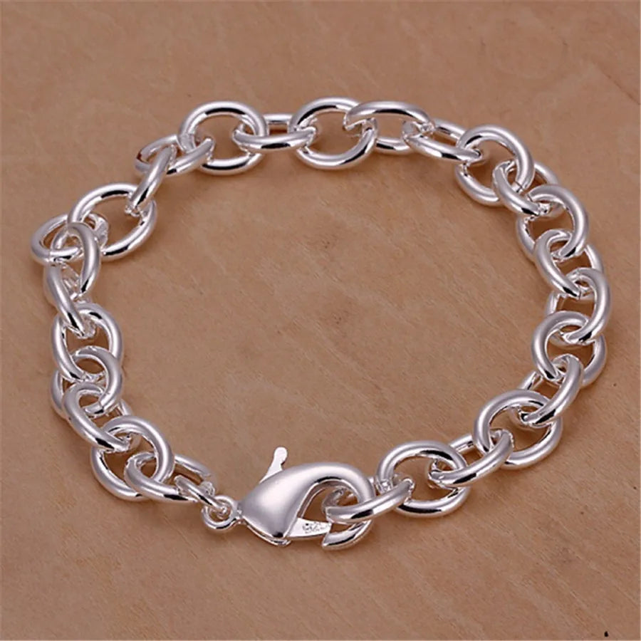 Exquisite Solid Chain Link Bracelet Fashion Charm Casual Bracelet