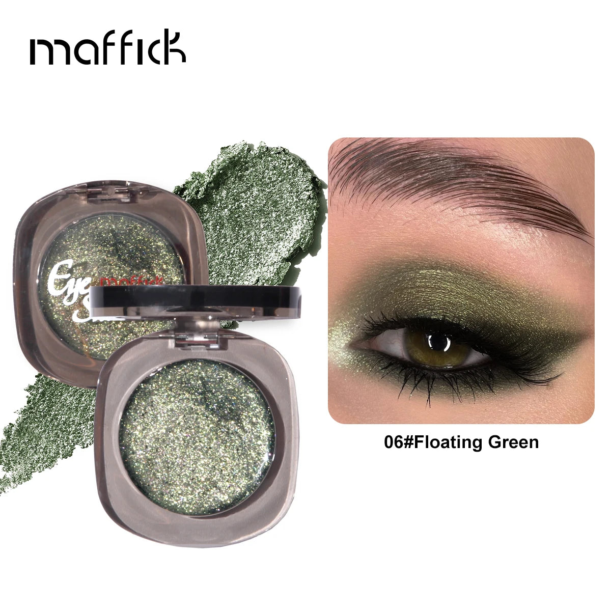 Single Color Eyeshadow Colorful Shiny Highlight Waterproof Eye Makeup