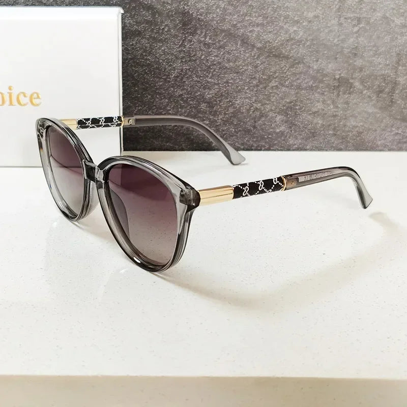 Polarized Luxury Fashion Sunglasses Cat-eye Shaped Frames Eyewear