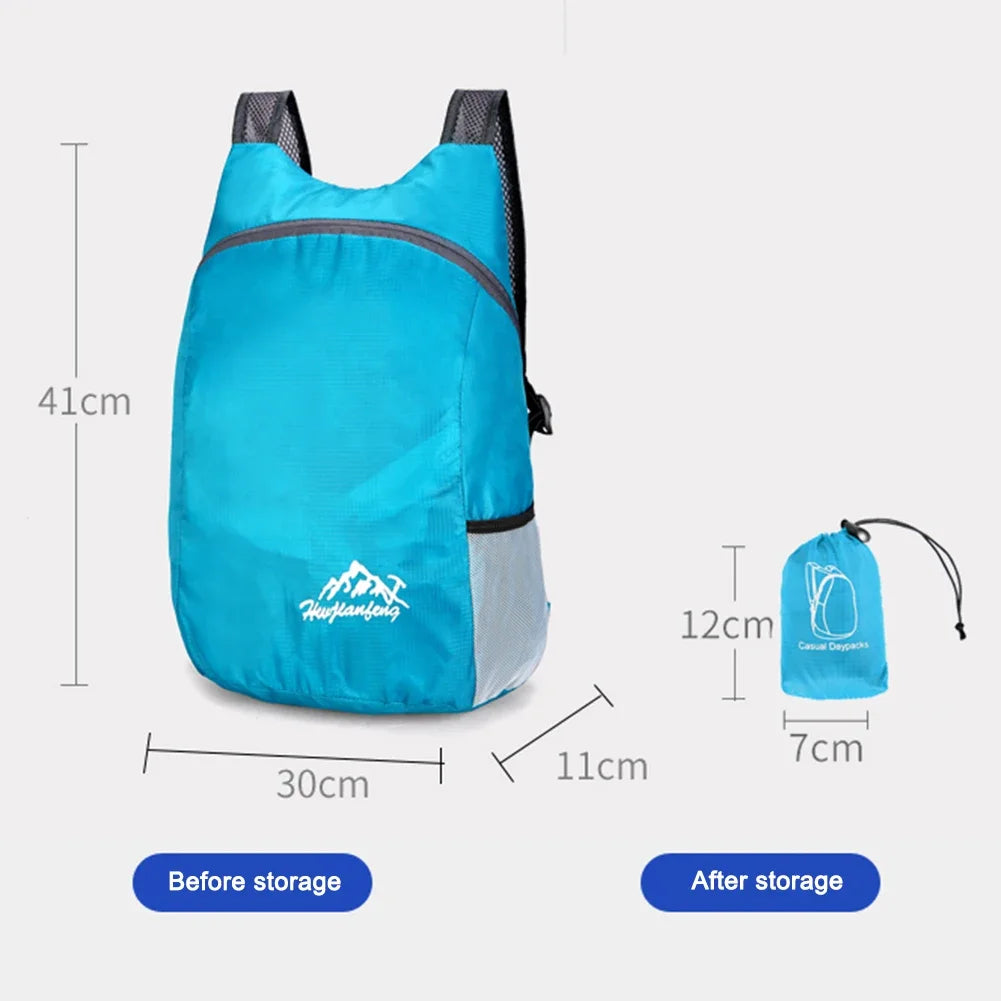 Outdoor Sports Lightweight Folding Bag Travel Mini Pocket Backpack