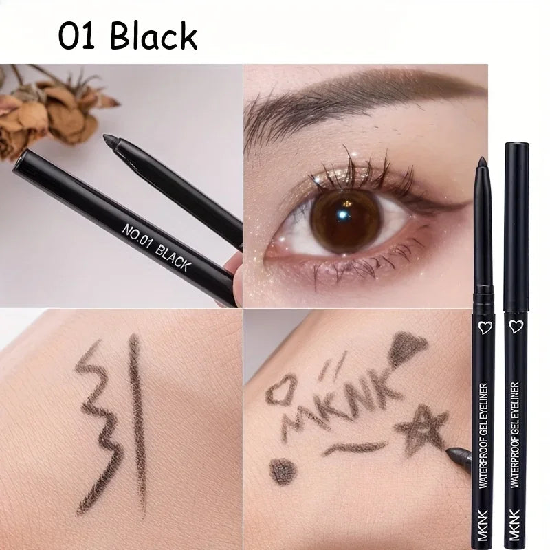 Eyeliner Colored Pencils Waterproof Long-lasting Blue Black Brown Easy Wearing