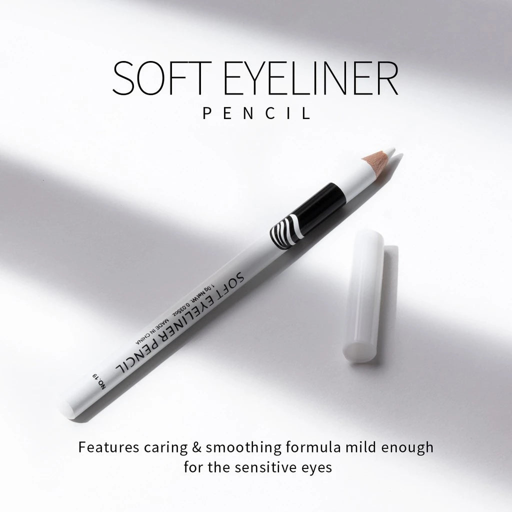 Lasting Soft Gel White Eyeliner Pencil Under Eye Highly Pigmented Waterproof Eyes Makeup Eyeliner Waterproof