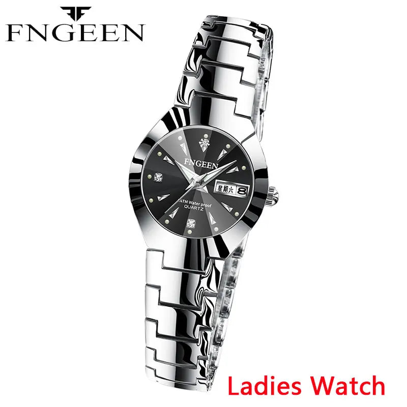 Luxury Brand Wristwatch Leisure Fashion Quartz Luminous Stainless Steel Watch