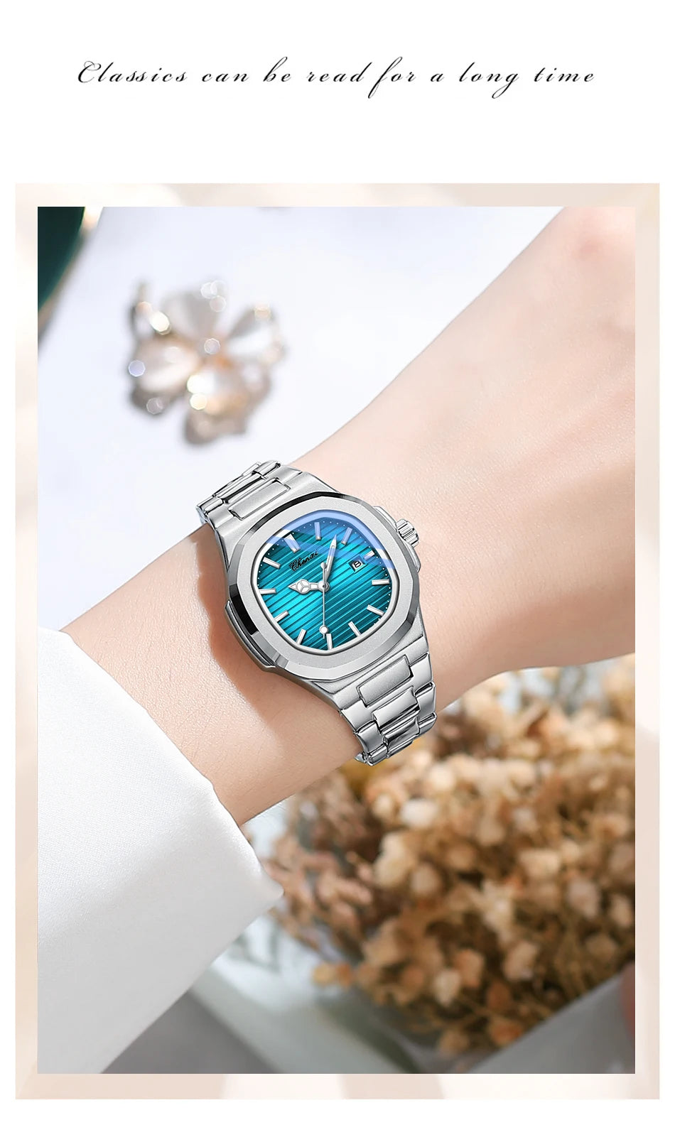 Bracelet Quartz Watch Stainless Steel Waterproof Luxury Wristwatch