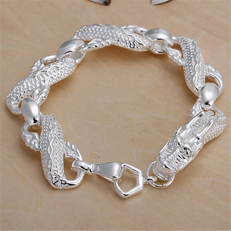 Exquisite Solid Chain Link Bracelet Fashion Charm Casual Bracelet