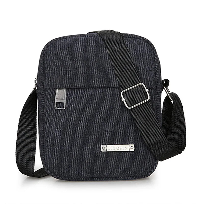 Versatile Fashion Shoulder Messenger Bag Nylon Oxford Lightweight Waterproof Zipper Package Large Capacity Crossbody Bag