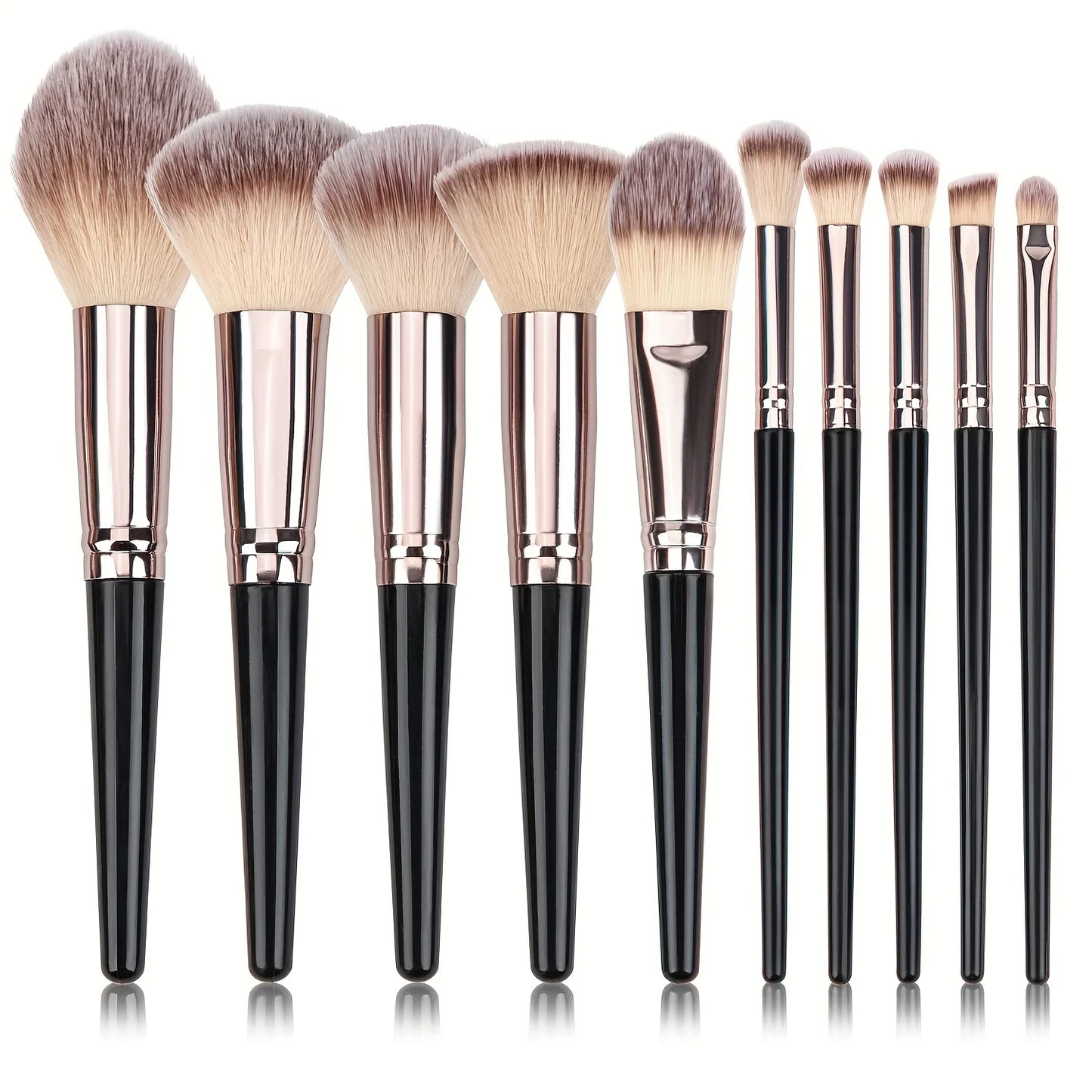 Face Makeup Brush Set Premium Synthetic Foundation Powder Concealer Eyeshadow Blush Makeup Sponge