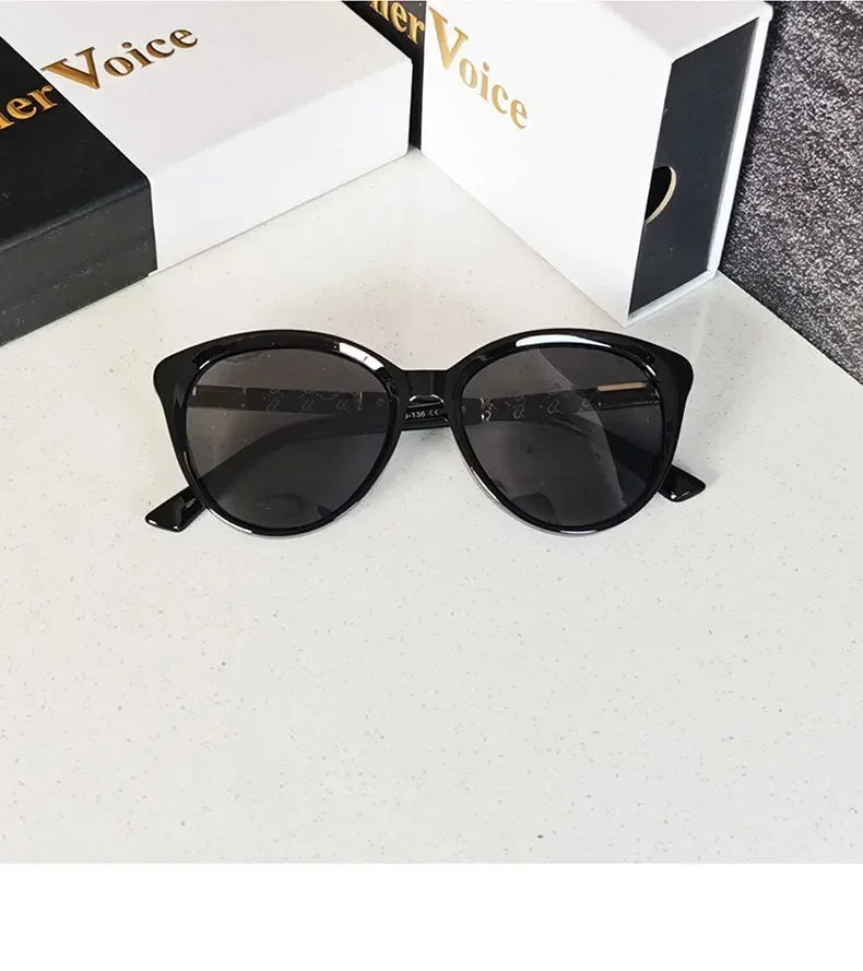 Polarized Luxury Fashion Sunglasses Cat-eye Shaped Frames Eyewear