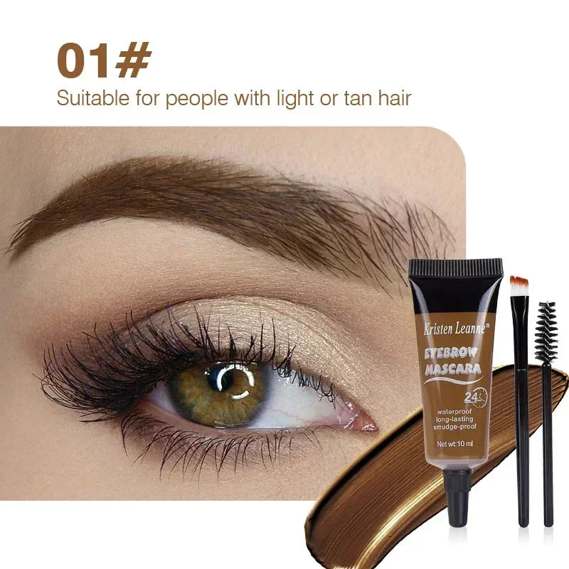 Eyebrow Cream Tint Dye Gel 24 Hours Waterproof Non-smudge Makeup