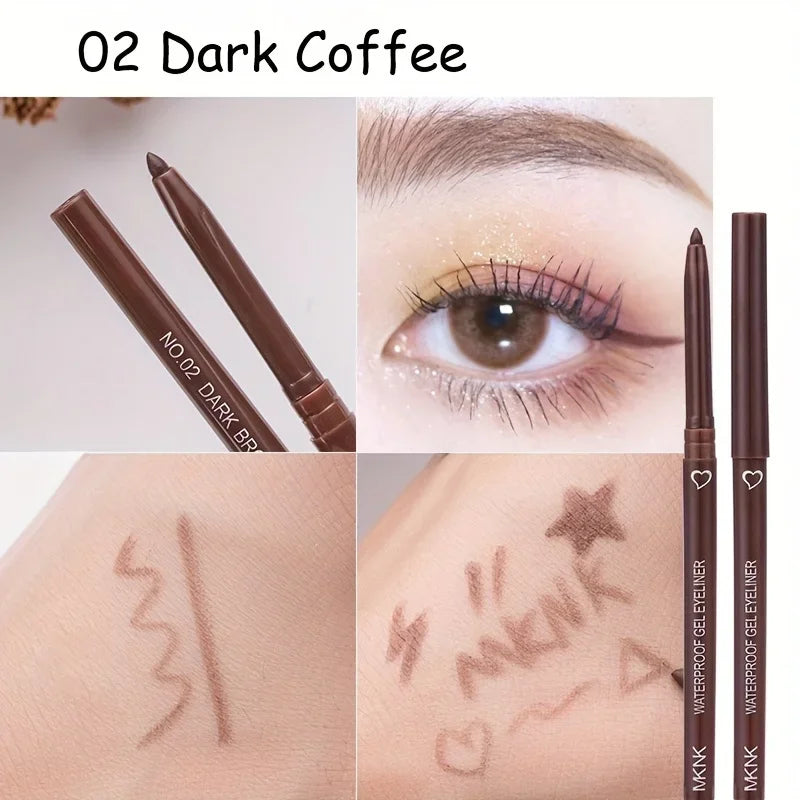 Eyeliner Colored Pencils Waterproof Long-lasting Blue Black Brown Easy Wearing