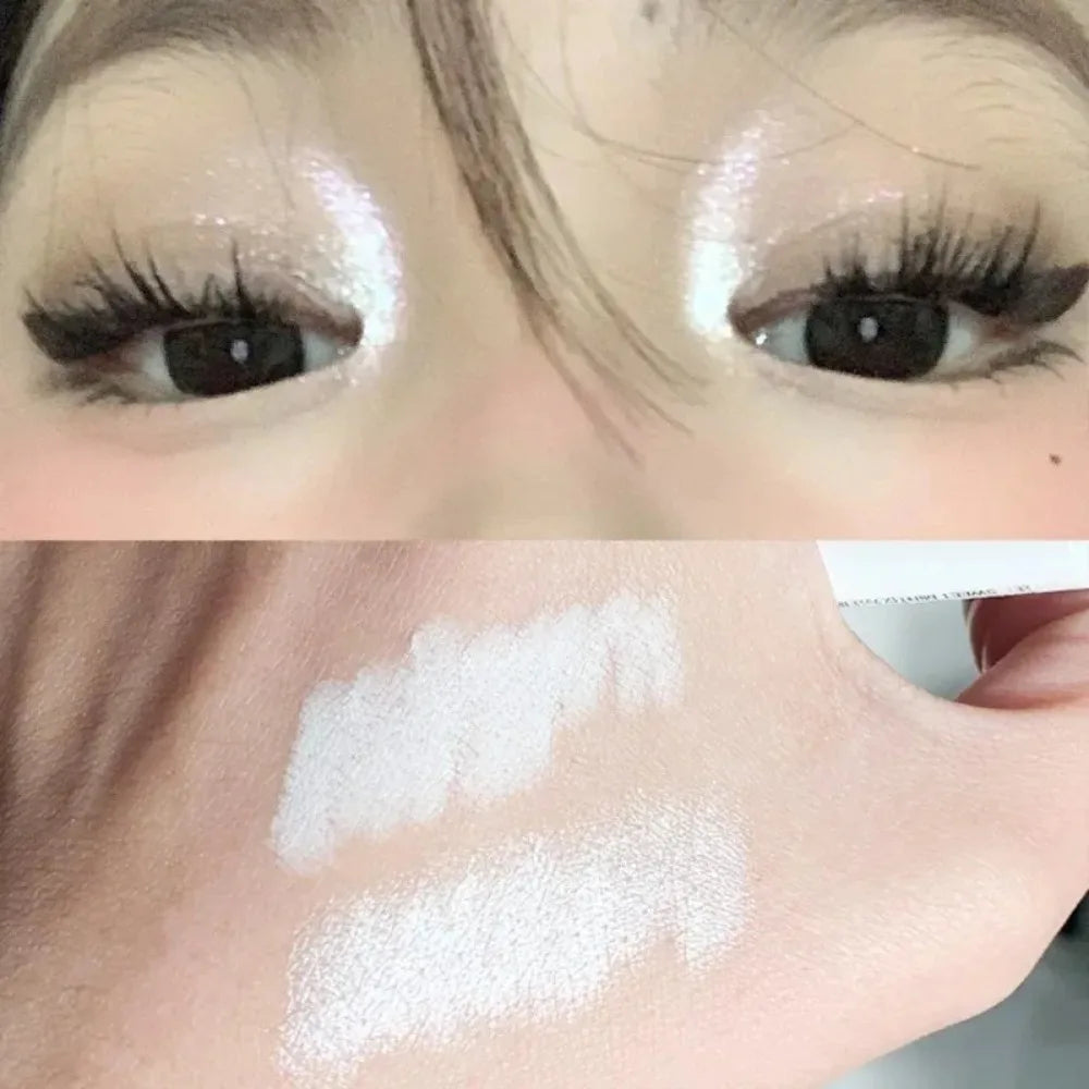 Pearl Matte White Eyeliner Pencil Eyes Head Brightening Flash Highlighter Eyeshadow Stick Waterproof Lying Silkworm Pen Cosmetic