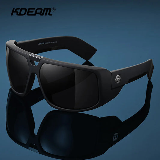 Polarized Sunglasses UV400 Sport Driving Goggles Mirrored Shield Shades With Box