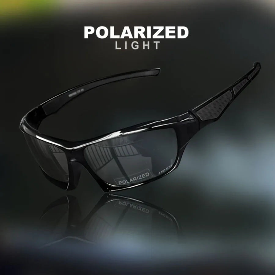 Sports Sunglasses Polarized UV Protection Glasses Round Frame Metal UV400 Eyewear