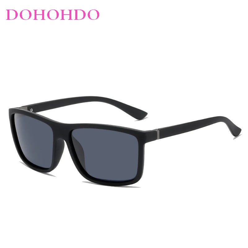 Square Vintage Polarized Sunglasses Travel Driving Anti-glare Eyewear UV400