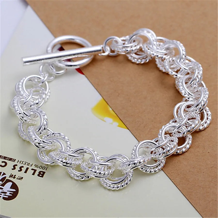 Exquisite Solid Chain Link Bracelet Fashion Charm Casual Bracelet