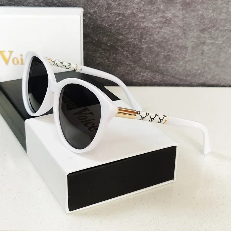 Polarized Luxury Fashion Sunglasses Cat-eye Shaped Frames Eyewear