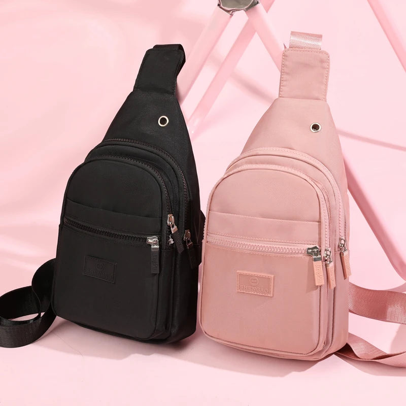 Small Backpack Casual Fashion Crossbody Nylon Shoulder Bag