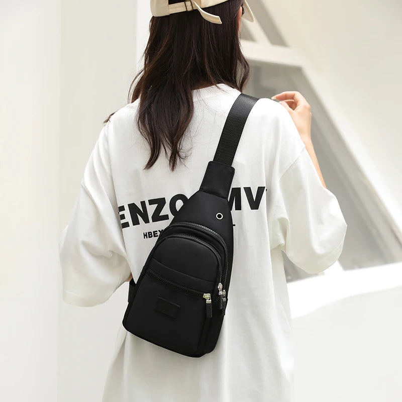 Small Backpack Casual Fashion Crossbody Nylon Shoulder Bag