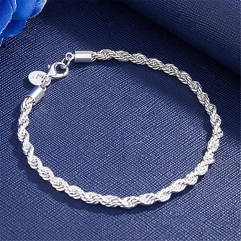 Exquisite Solid Chain Link Bracelet Fashion Charm Casual Bracelet