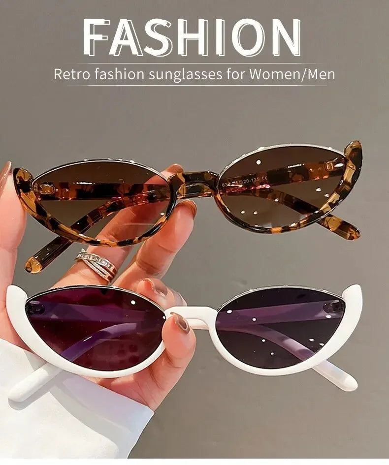 Half Frame Cat-eye Fashion Style Sunglasses UV400 Protection Shades Eyewear