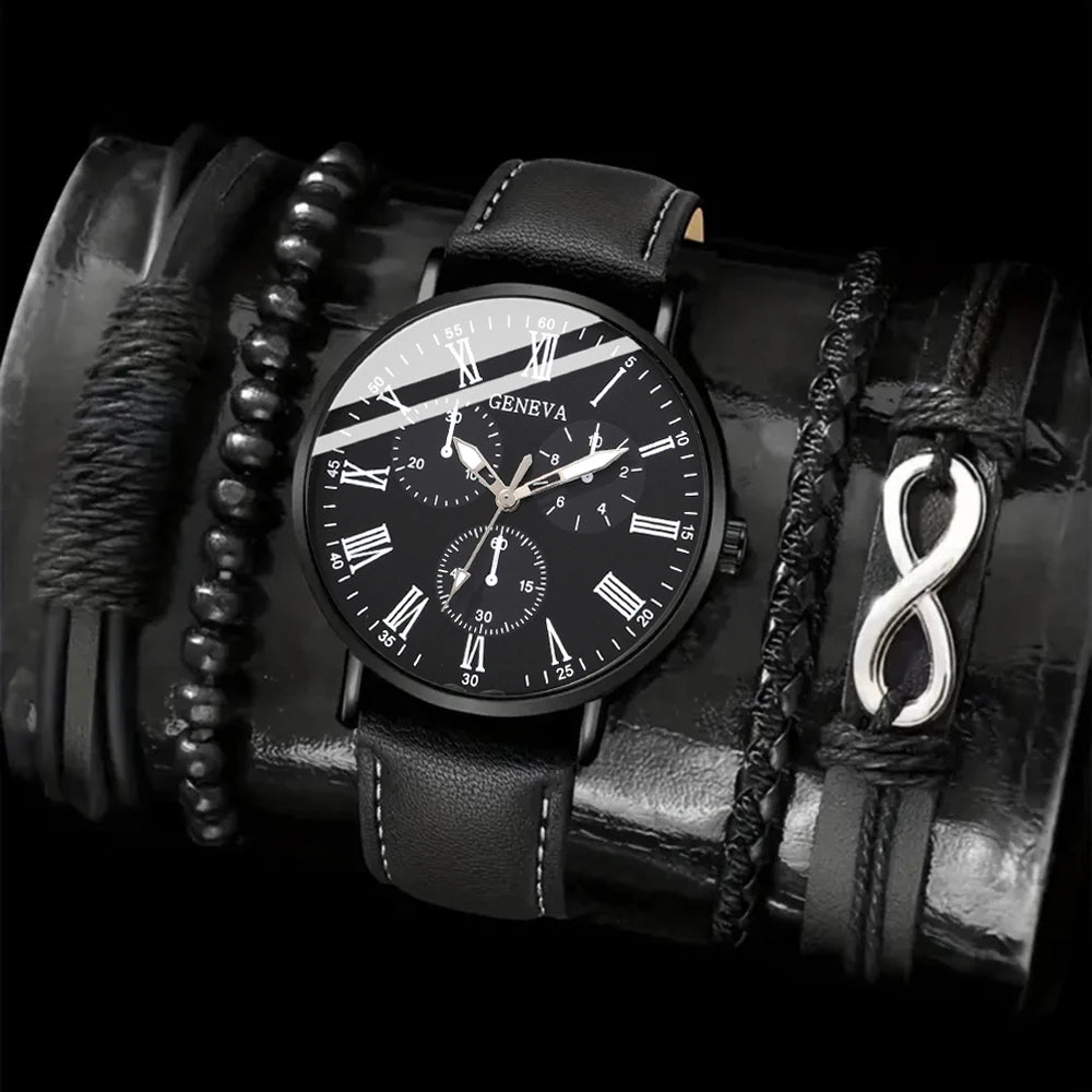 Luxury Quartz Watch Roman Digital Dial Casual Fashion Business Wristwatch