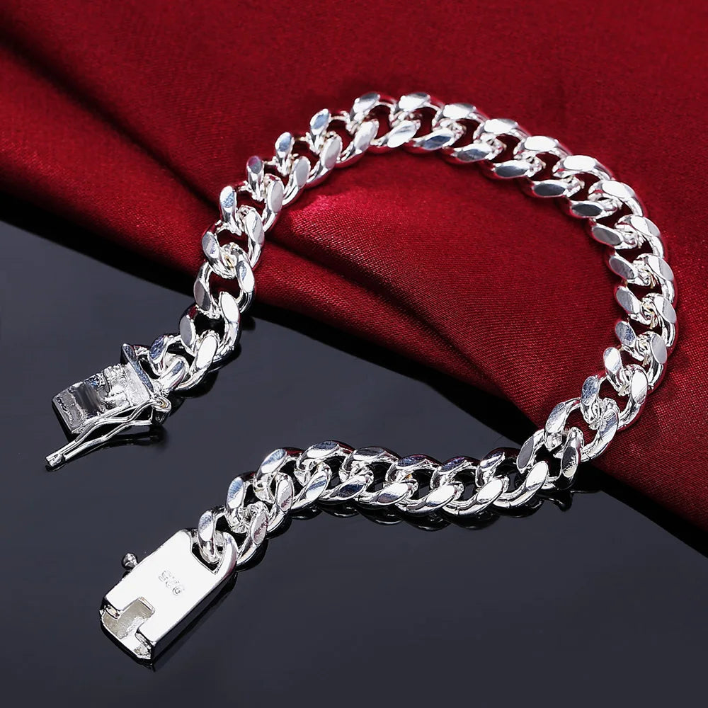 Exquisite Solid Chain Link Bracelet Fashion Charm Casual Bracelet