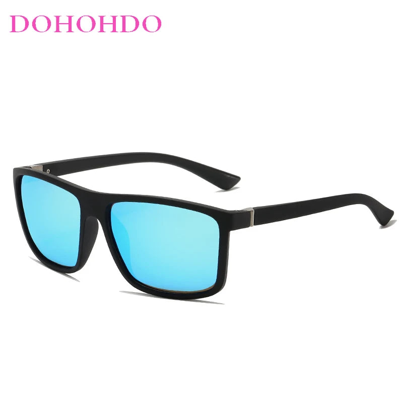 Square Vintage Polarized Sunglasses Travel Driving Anti-glare Eyewear UV400