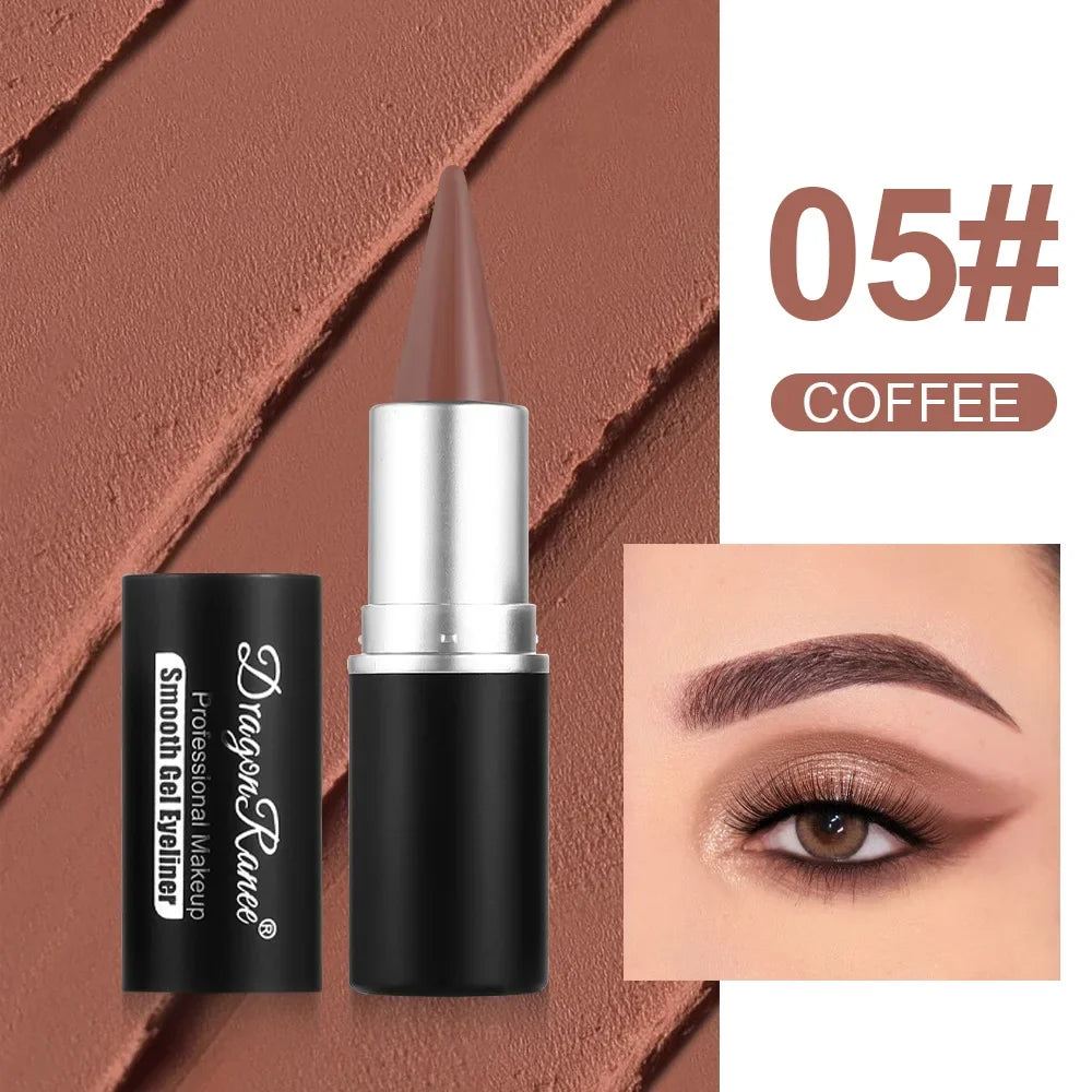 Pointed Creamy Blue Eyeliner Gel Matte White Black Brown Easy Wear Solid Eye Liner Pencil LongLasting Tattoo Liner Eyeshadow Gel