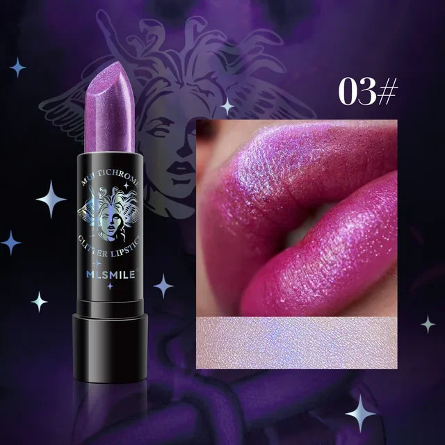 Diamond Glitter Lipstick Waterproof Moisturizing Long-lasting Metallic Lip Gloss