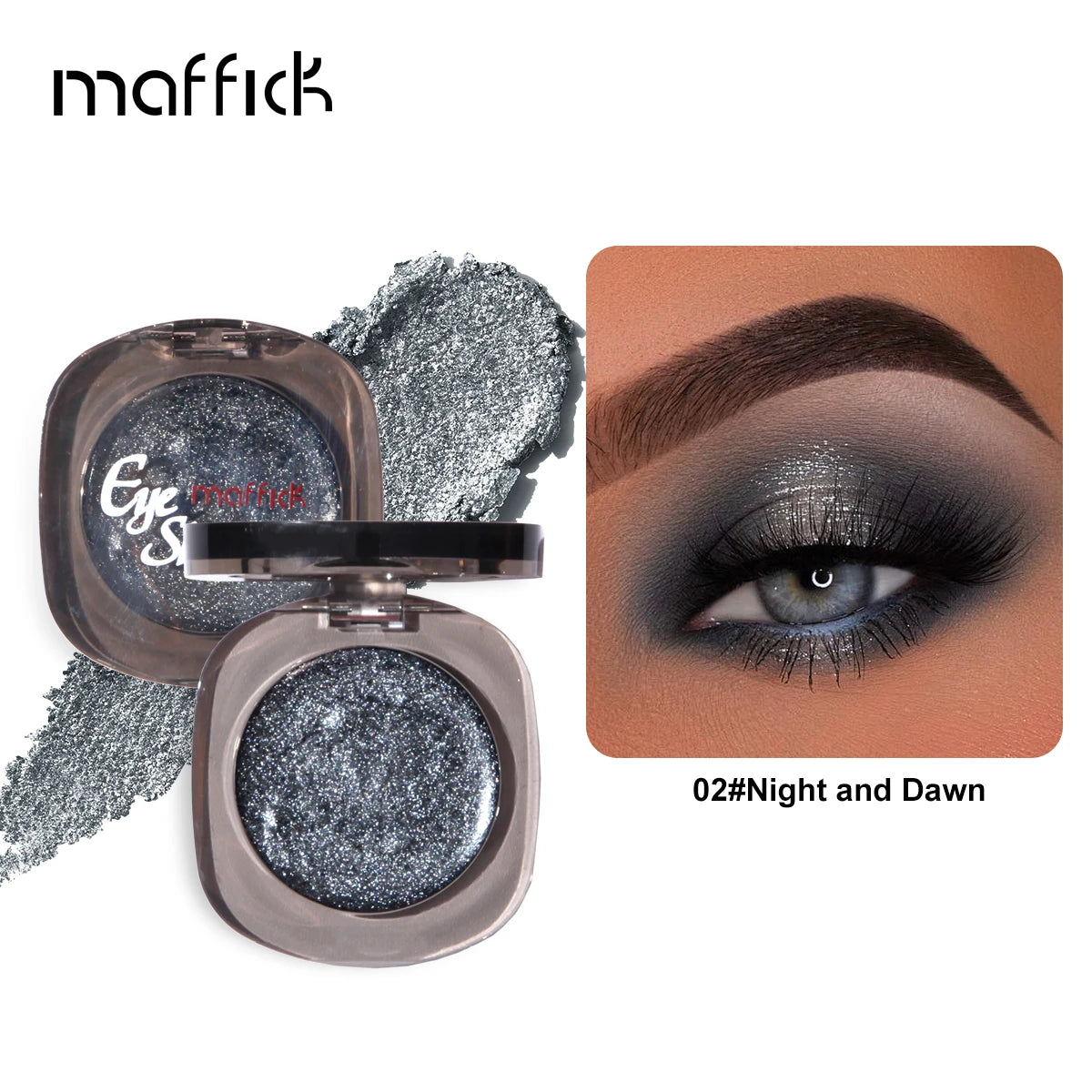 Single Color Eyeshadow Colorful Shiny Highlight Waterproof Eye Makeup