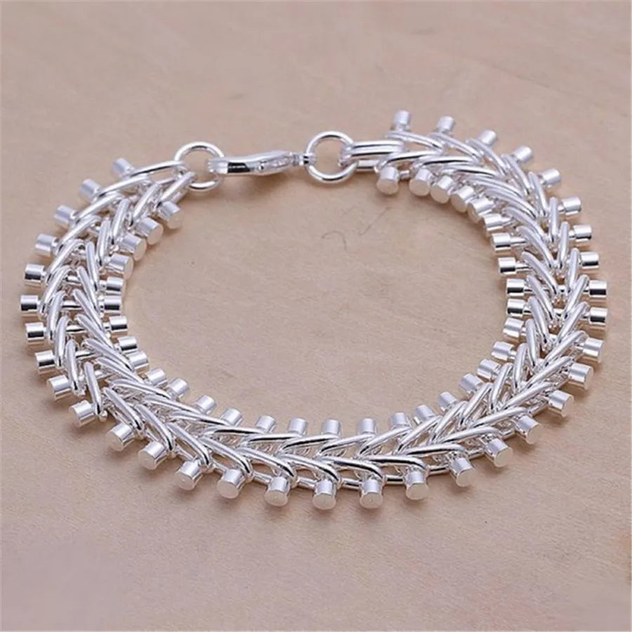 Exquisite Solid Chain Link Bracelet Fashion Charm Casual Bracelet