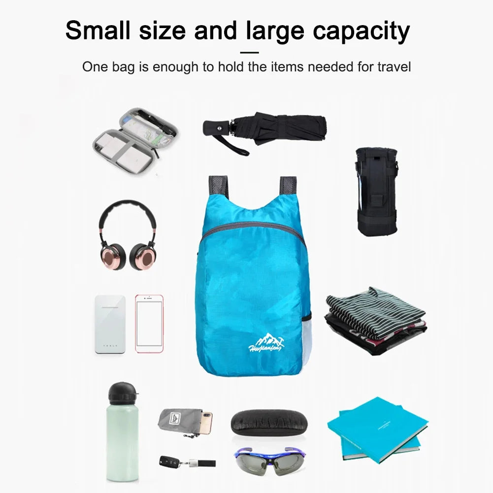 Outdoor Sports Lightweight Folding Bag Travel Mini Pocket Backpack