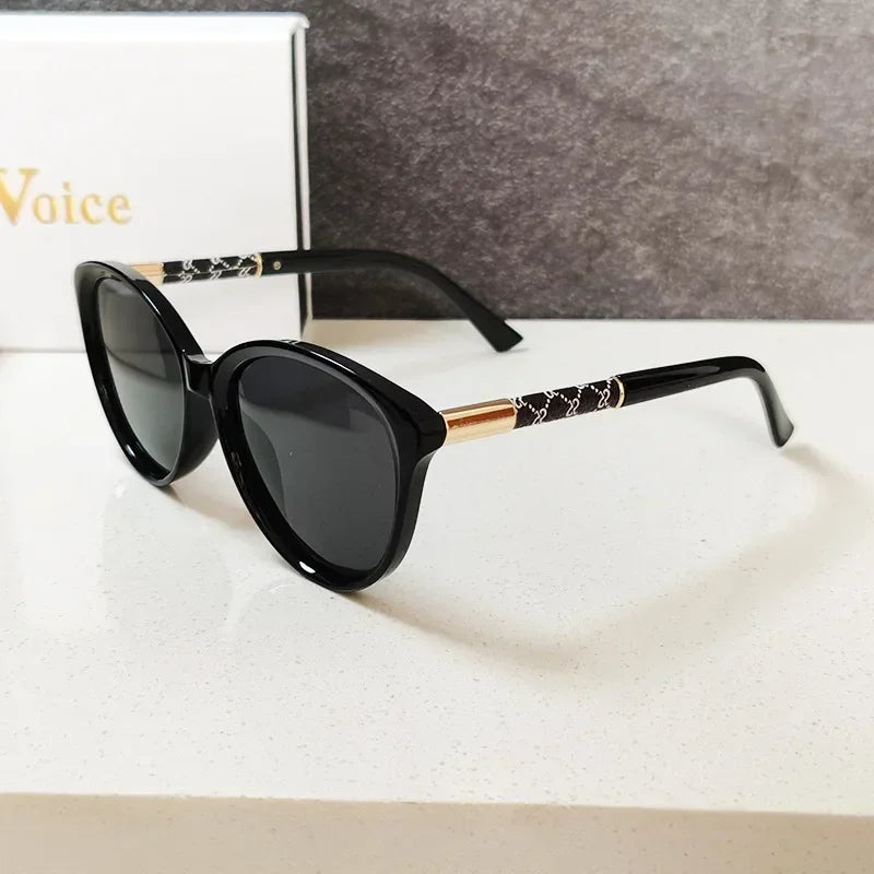 Polarized Luxury Fashion Sunglasses Cat-eye Shaped Frames Eyewear