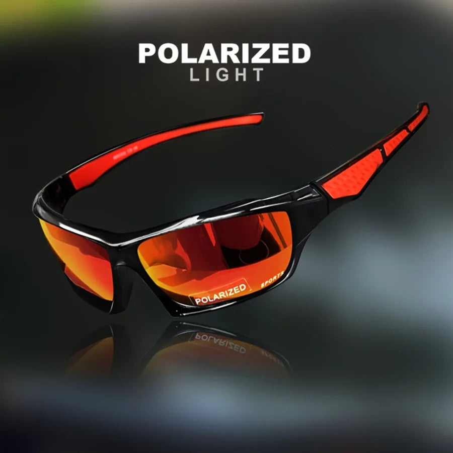 Sports Sunglasses Polarized UV Protection Glasses Round Frame Metal UV400 Eyewear