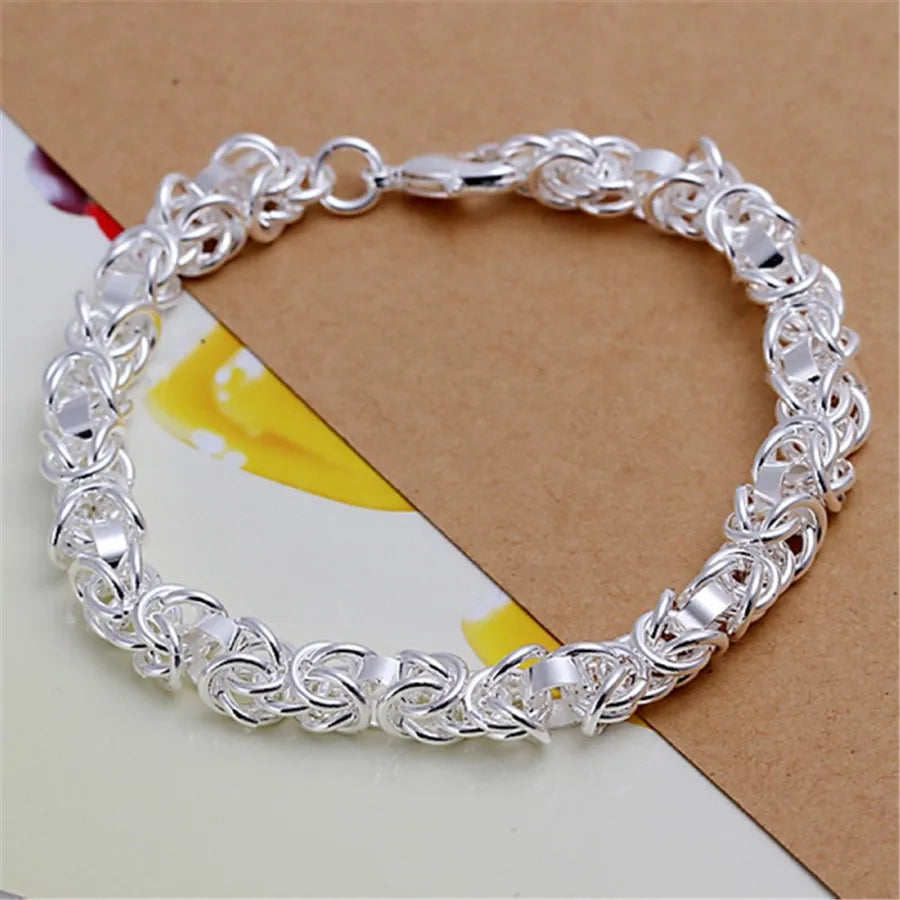 Exquisite Solid Chain Link Bracelet Fashion Charm Casual Bracelet