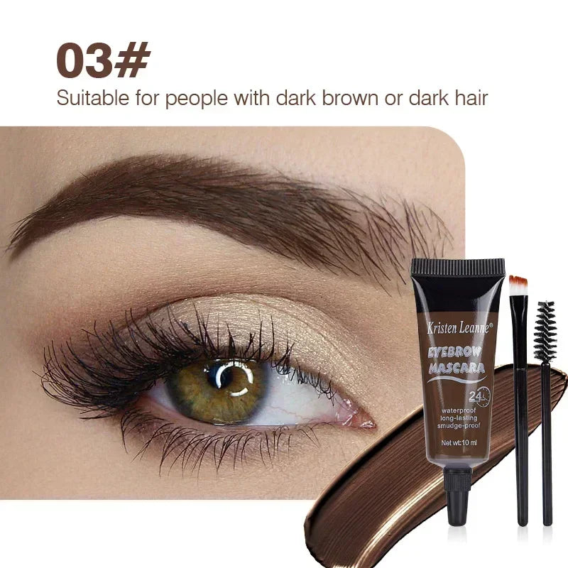 Eyebrow Cream Tint Dye Gel 24 Hours Waterproof Non-smudge Makeup