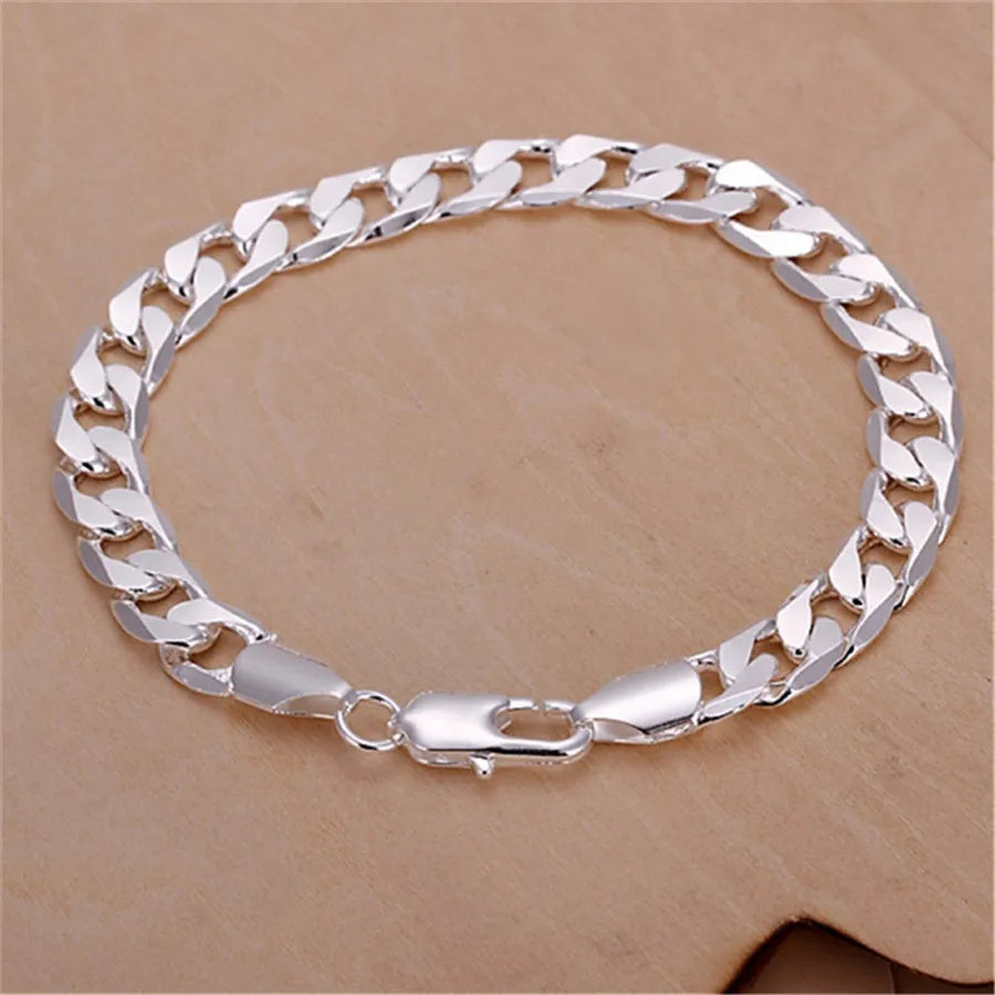 Exquisite Solid Chain Link Bracelet Fashion Charm Casual Bracelet