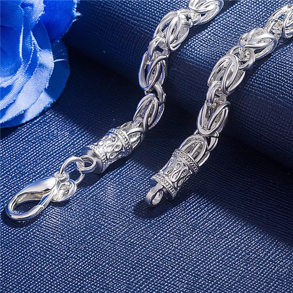 Exquisite Solid Chain Link Bracelet Fashion Charm Casual Bracelet