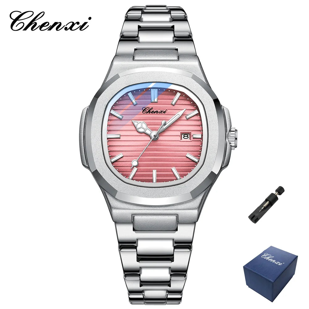 Bracelet Quartz Watch Stainless Steel Waterproof Luxury Wristwatch