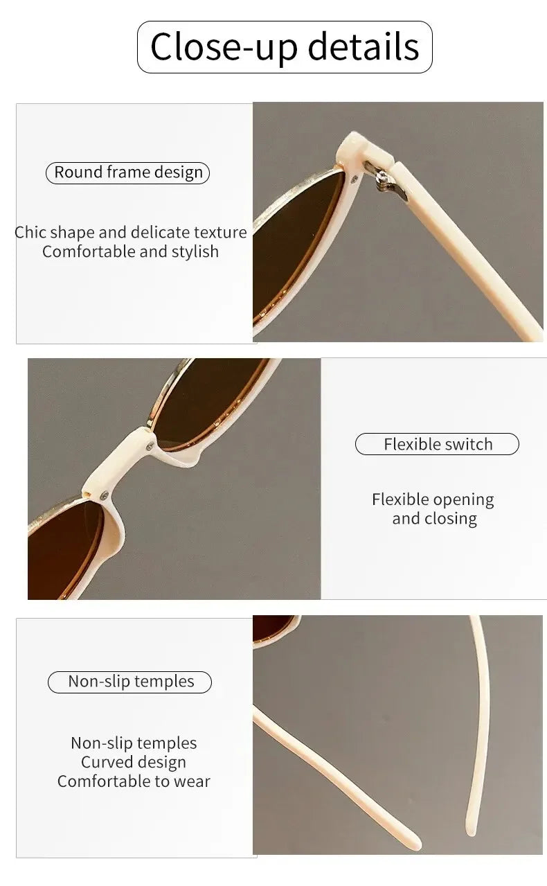 Half Frame Cat-eye Fashion Style Sunglasses UV400 Protection Shades Eyewear