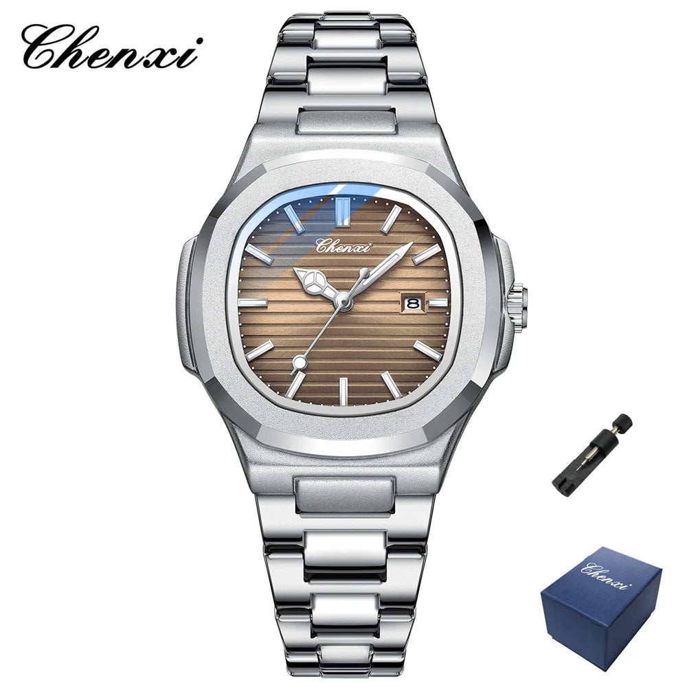 Bracelet Quartz Watch Stainless Steel Waterproof Luxury Wristwatch