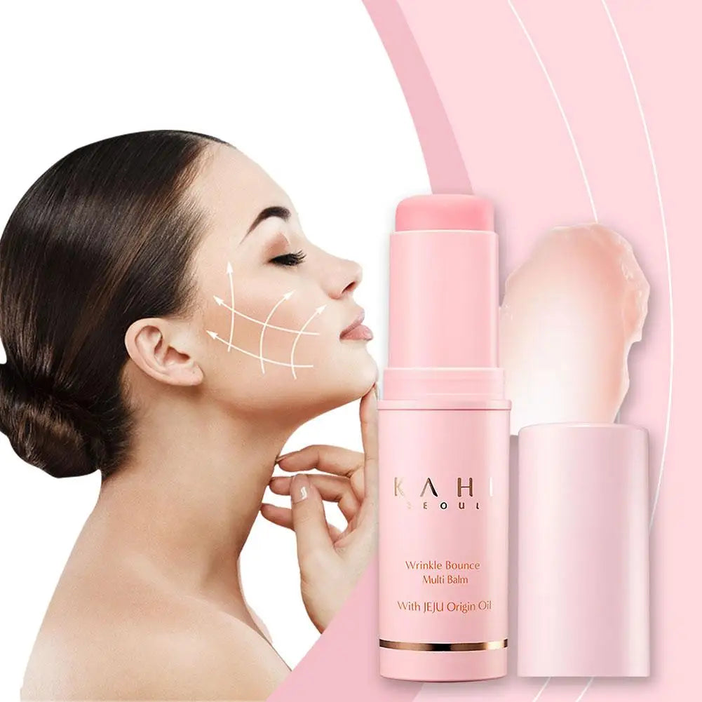 Wrinkle Bounce Moisturizing Multi Balm for Face Daily Face Moisturizer Stick All-in-One Multi Balm Hydrating Lip Eye Neck Cream