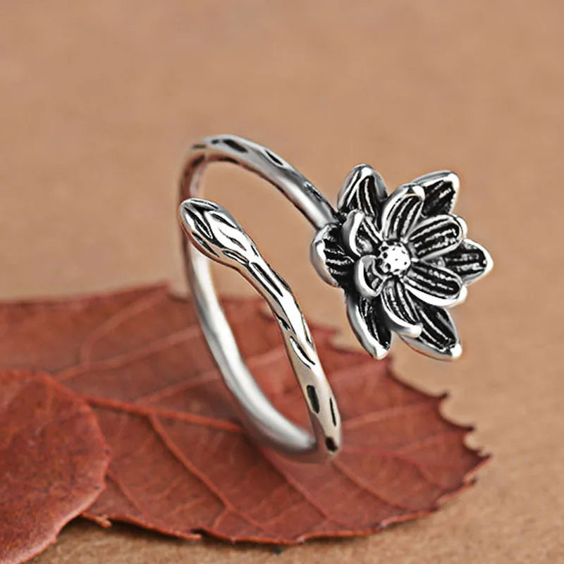 New Silver 925 Ring Stackable Infinite Heart Daisy Flower for Women Original Silver 925 Rings Brand Jewelry Gift 33553