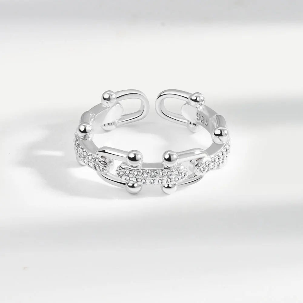 New Silver 925 Ring Stackable Infinite Heart Daisy Flower for Women Original Silver 925 Rings Brand Jewelry Gift 33553