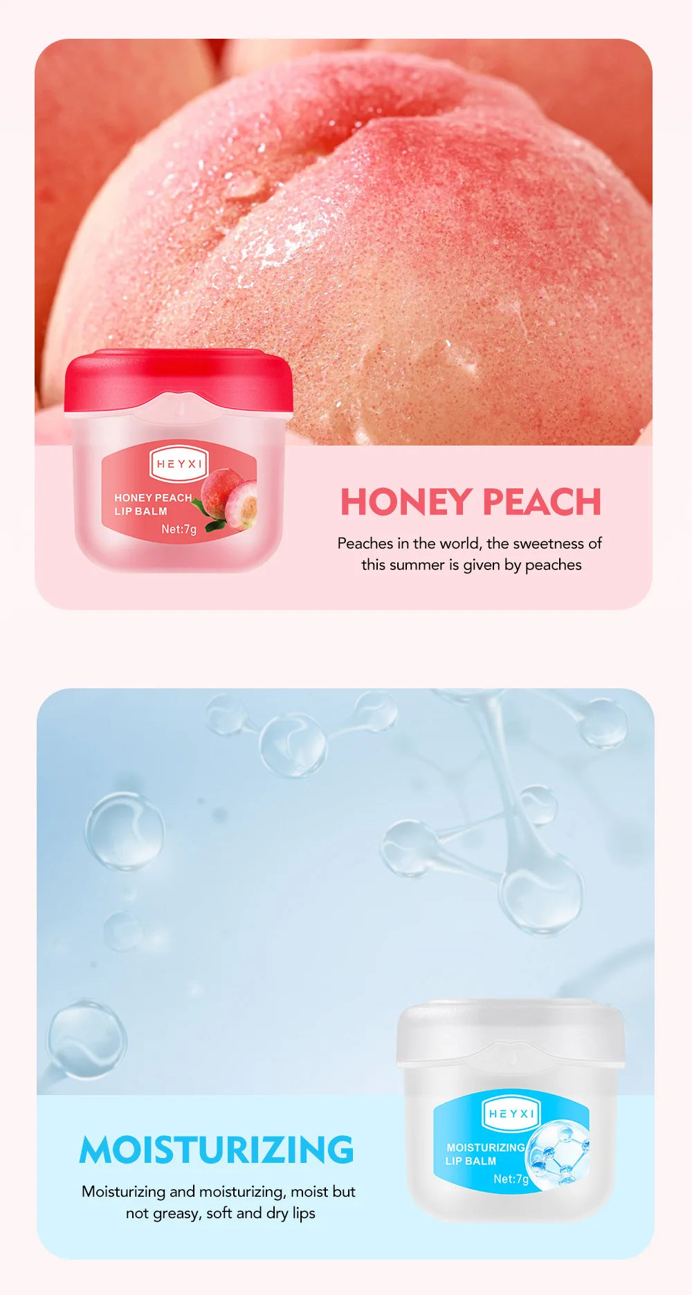 Fruit Series Lip Balm Set Moisturizing Hydrating Non-sticky Anti-Cracked Vaseline Care Balm