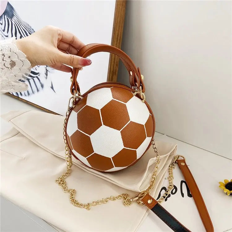 Should Bag PU leather Chain Basketball Bag New Letter Printed Youth Handbag