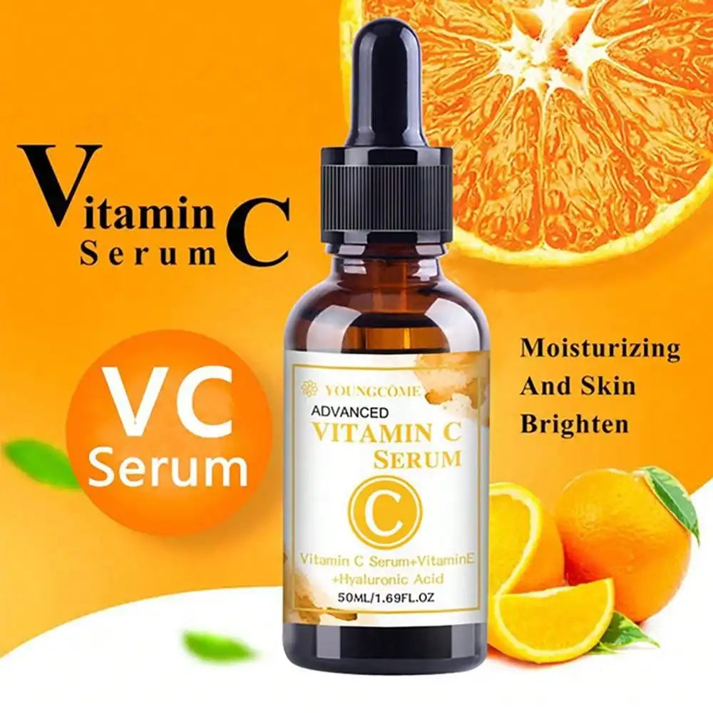 Vitamin C Serum Essence Moisturizing Brighten Wrinkle Remover Anti-aging Fades Spots Repair Fine Lines Facial Skin Care Tools