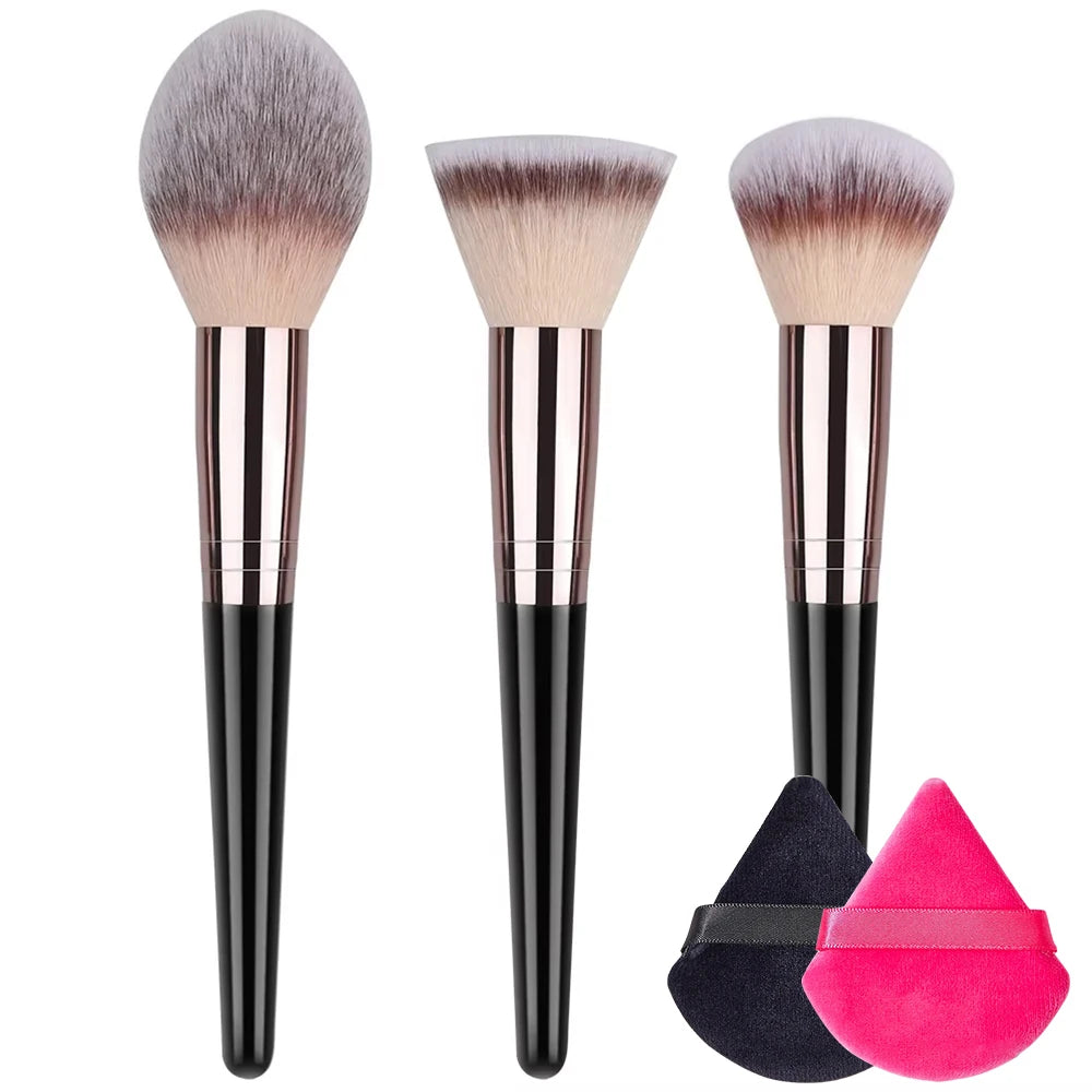 Face Makeup Brush Set Premium Synthetic Foundation Powder Concealer Eyeshadow Blush Makeup Sponge