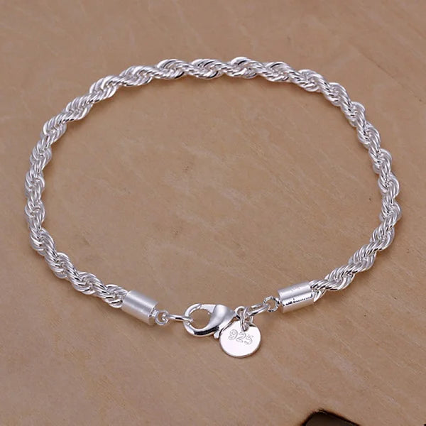 Exquisite Solid Chain Link Bracelet Fashion Charm Casual Bracelet