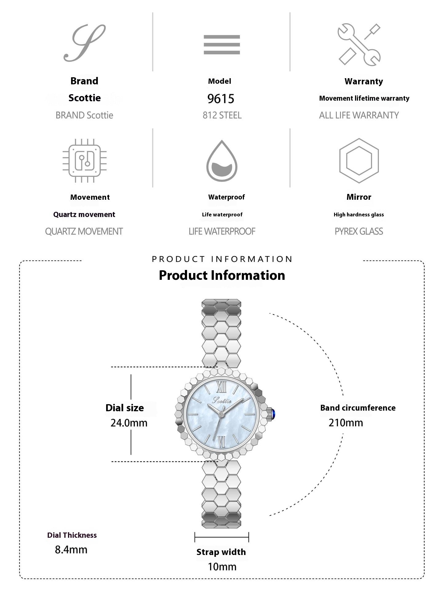 Fashion Quartz Rose Gold Small Watch